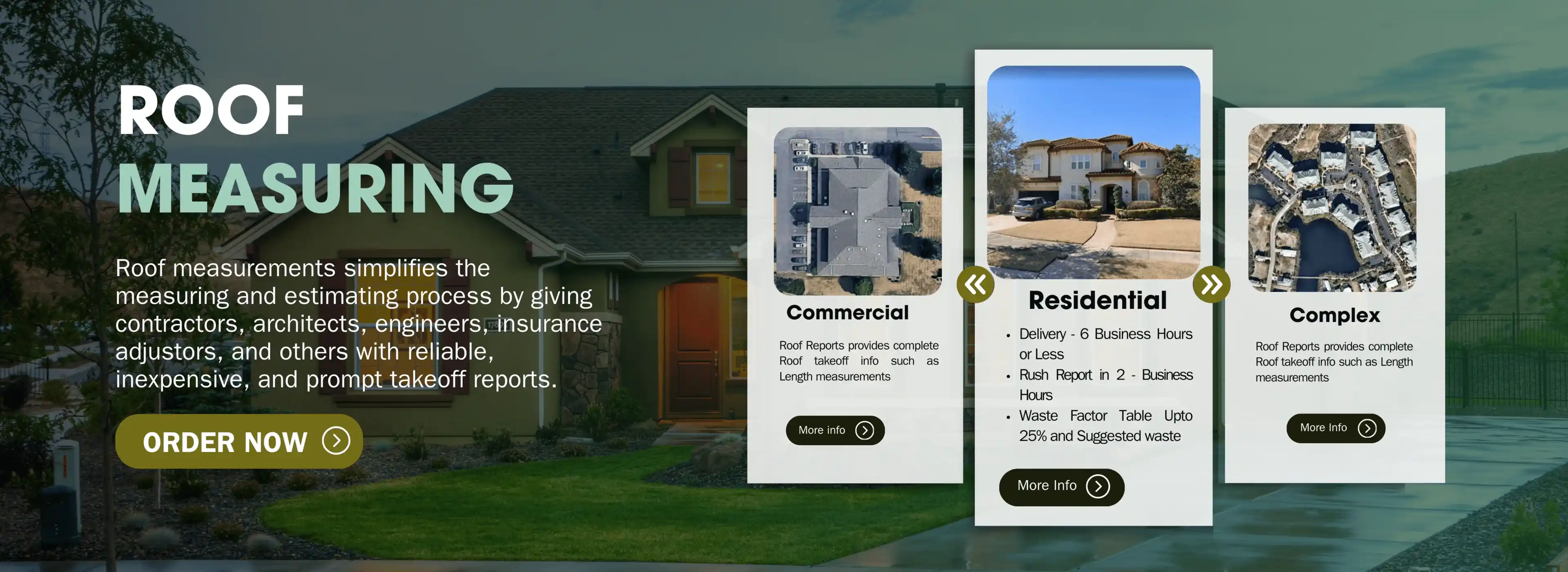 Order a roof measurement report