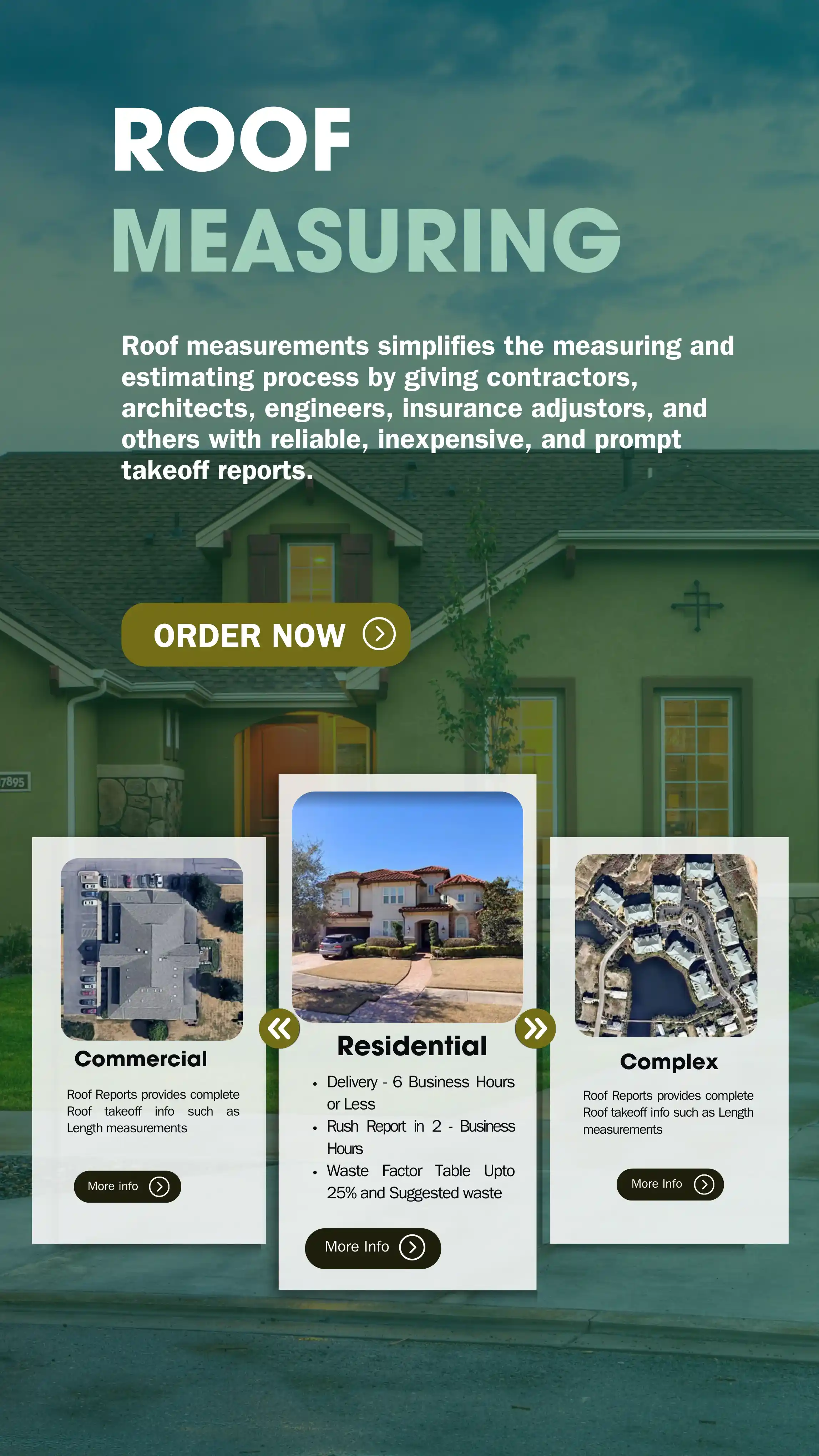Order a roof measurement report